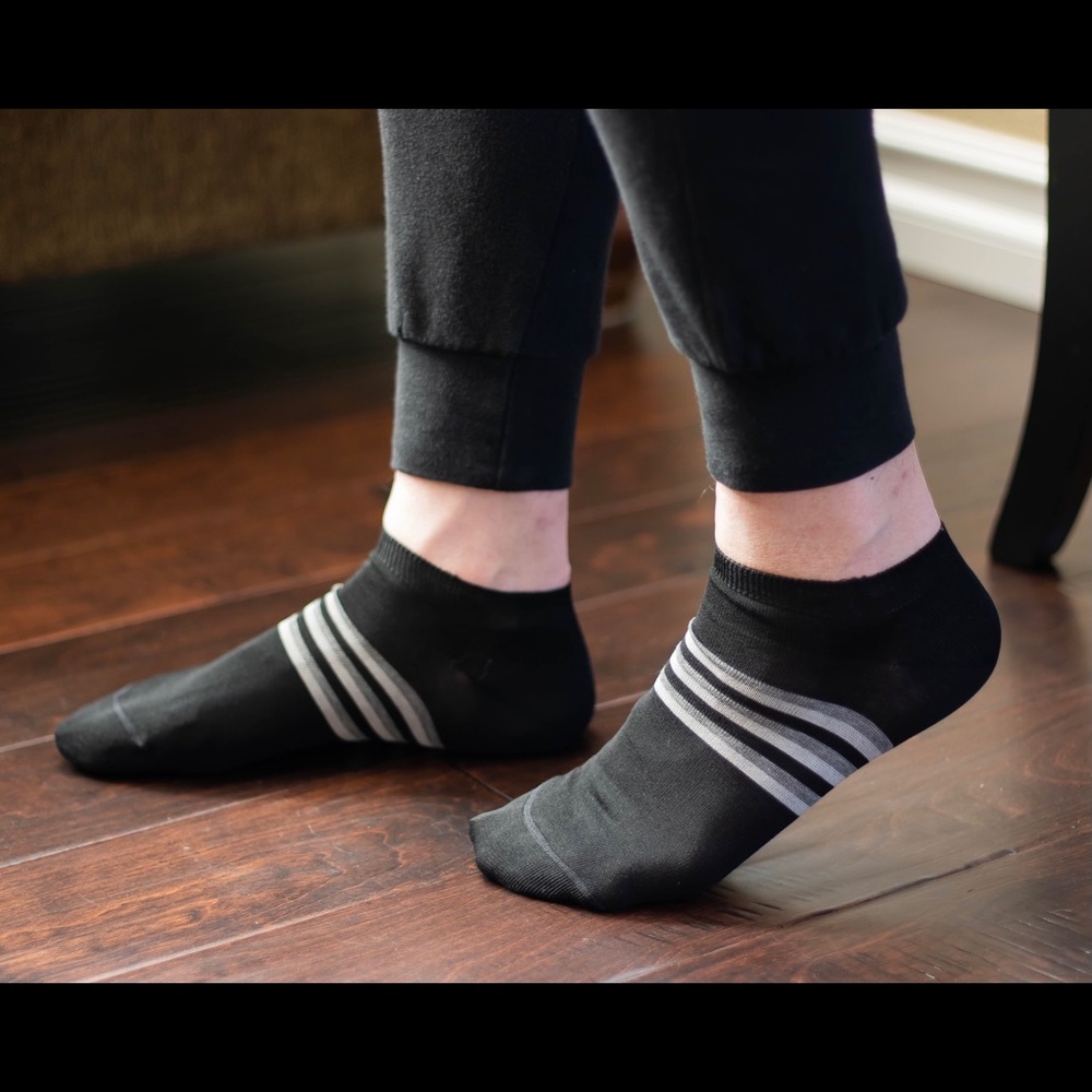 Men’s Striped Low-Cut Socks